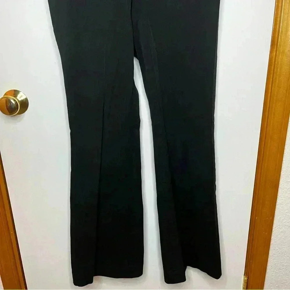 Banana Republic Martin Fit Trouser Pant Women 6 Black Wide Leg Stretch Low Rise - Picture 3 of 8